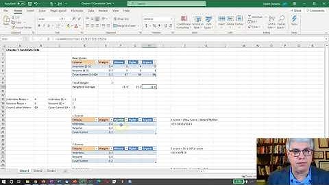 T Scores and Standarized Weighted Averages (Chpt. 5, 7 of 7)