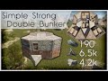 Incredibly Cheap & Strong Early Wipe Double Bunker Base | Rust Base Building