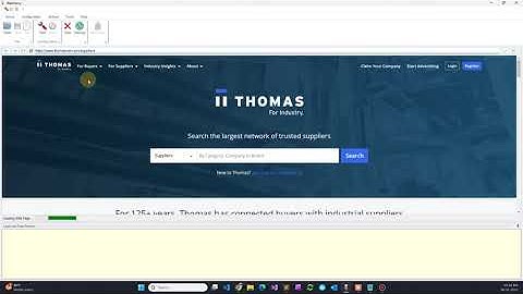 Scrape Thomasnet Supplier Company Data | www.thomasnet.com | WebHarvy
