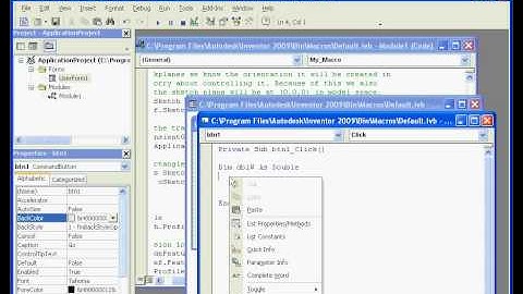 Autodesk Inventor 2009 Tutorial  Macro