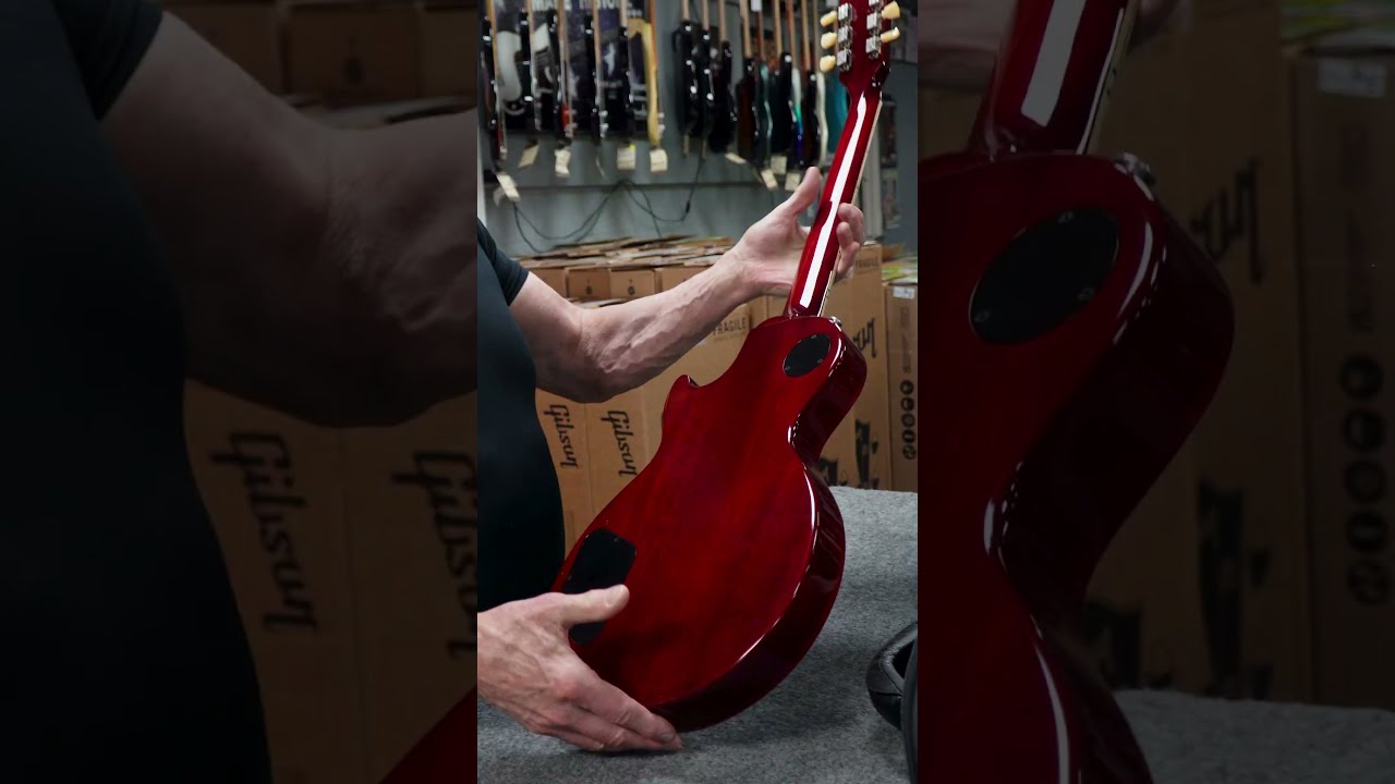 ギブソン　Les Paul Studio Wine Red Gibson Les Paul Studio Electric Guitar - Wine Red - Huber