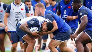 Coupe du monde de rugby : le XV de France poursuit son entrainement intensif