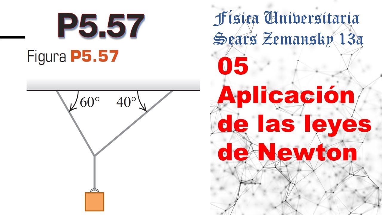 Aplicación de las leyes de Newton - P. 5.57  Física Universitaria Sears Zemansky 13a