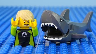LEGO City Shark Attack STOP MOTION LEGO Shark Attack Brick Building | LEGO City | By Billy Bricks
