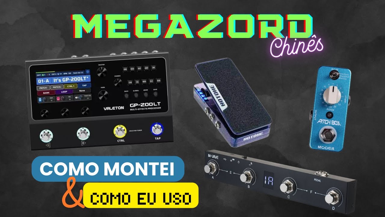 Dica de uso da Valeton GP 200 Lt + Pedais Chineses - YouTube