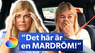 Wahlgrens värld | Pernillas stressiga moppebilresa slutar i tårar | discovery+ Sverige