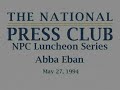 NPC Luncheon with Abba Eban