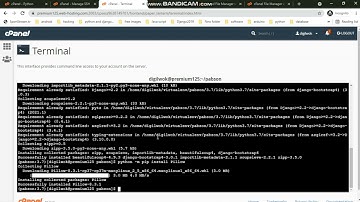 upload django project cpanel