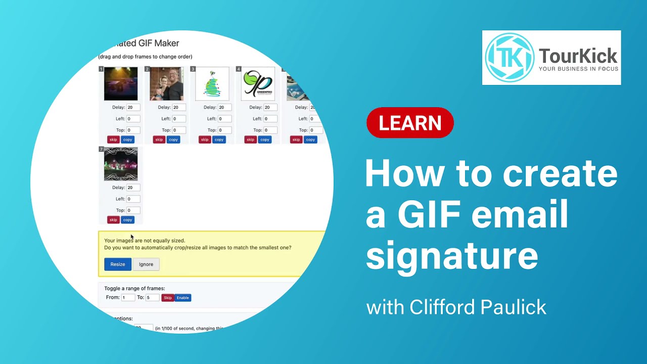 Animated GIF Email Signature Maker by WiseStamp