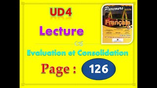 parcours français 6ème année primaire 2020 page 126 Evaluation et consolidation lecture p 126