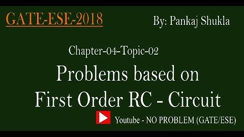 Problems based on first order RC circuit - Part 02