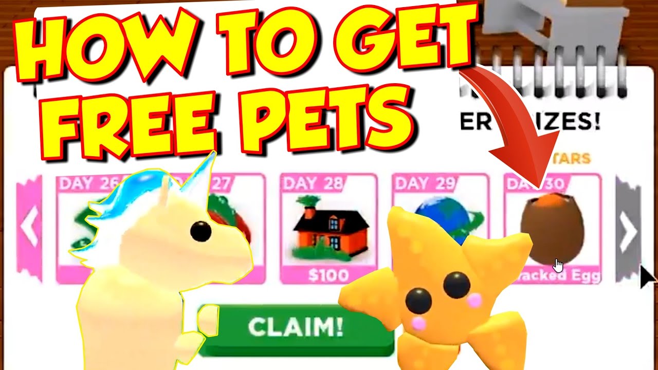 HOW TO GET FREE PETS in ADOPT ME - ADOPT ME REWARDS SYSTEM UPDATE - YouTube
