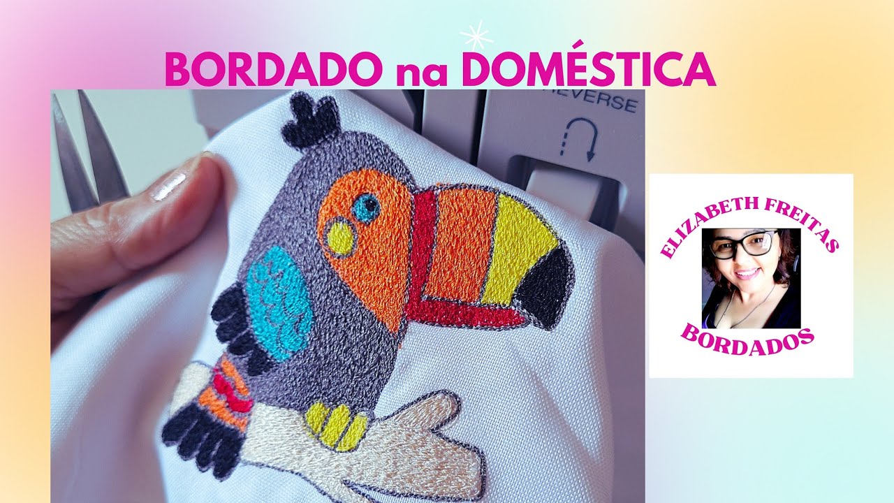 COMO PREPARAR MÁQUINA DOMÉSTICA PARA BORDAR @ElizabethFreitasBordados