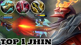 Wild Rift Top 1 Jhin (Shan Hai Scrolls Skin) Gameplay Rank Grandmaster