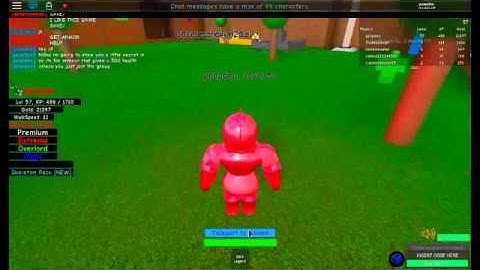Secret Grass Armour: Roblox Infinity Rpg
