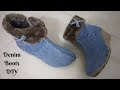 Redesign Old Boots | DIY | Denim Boots | QUICK & EASY