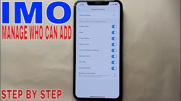 ✅ How To Manage Who Can Add Me On Imo 🔴