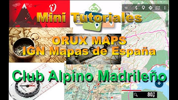 4 ABRIR IGN Mapas de España, ACTIVAR GPS, GRABAR, PARAR de GRABAR y GUARDAR.