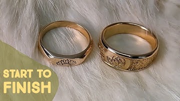 Making Our Wedding Rings | Wax Carving | Gold