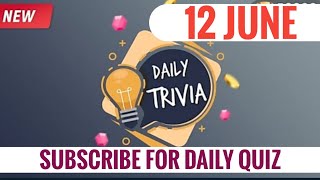 Flipkart Daily Trivia Quiz Answers Today | Win Supercoins, Gems | 12 June 2021 screenshot 5