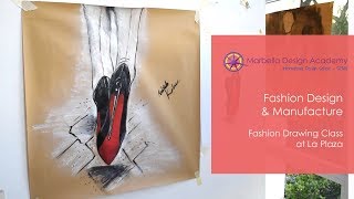 Fashion Drawing Class at La Plaza at Marbella Design Academy