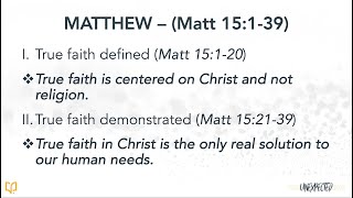 BSF YA BLR Lesson 16 Matt-15