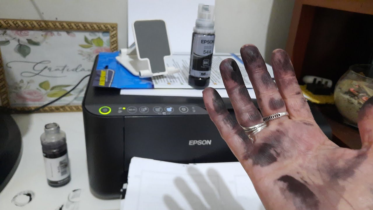 COMO RETIRAR A TINTA DA IMPRESSORA DAS MÃOS???? - YouTube