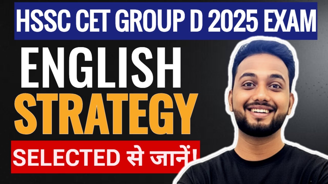HSSC CET English Strategy Group D 2025 | Complete Syllabus & Best Books