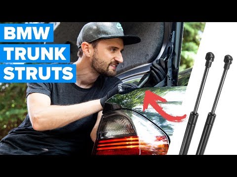 HOW TO REPLACE BMW TRUNK STRUTS | Easy 5 Minute DIY