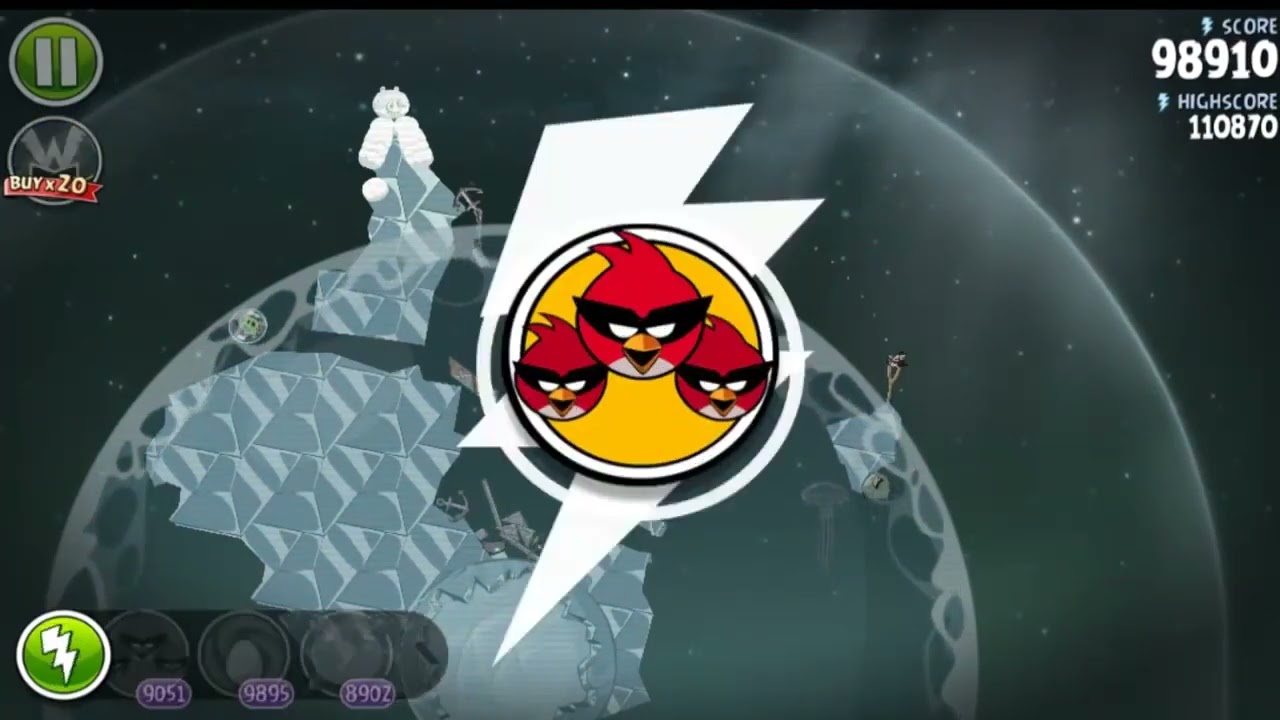 Angry Birds Space HD Pig Dipper All Mirror levels (player00713)