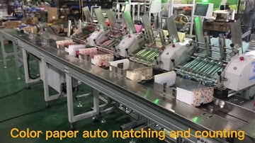 color paper feeder matchine and counting machine