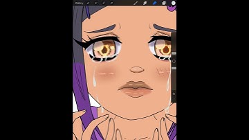 How I draw tears #procreate #animetutorials #art #artshorts #animeart