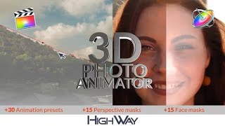 3D Photo Animator for FCPX Apple Motion Template Download