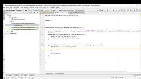 Multiple Permissions in Oreo, Nougat, Marshmallow ....