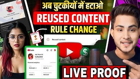 reused content monetization problem solve |your channel is not currently able to earn problem solve