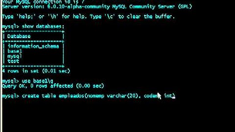 Tutorial de My SQL, Clase 2: Tablas