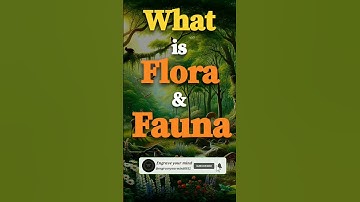 Wat is flora en fauna? Klas 9 Aardrijkskunde Hoofdstuk 5 Natuurlijke vegetatie en dieren in het w...