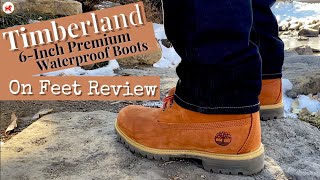 Timberland Boots | On Feet Review | 6-inch Premium Waterproof Boots -  YouTube