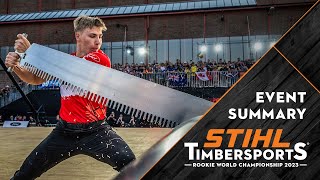 STIHL TIMBERSPORTS® Rookie World Championship 2023 - highlight summary