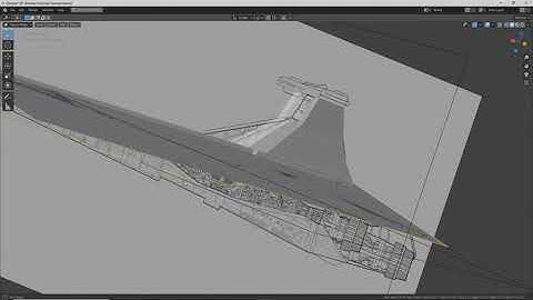 Blender Time-lapse Modeling Star Wars Venator Part 1