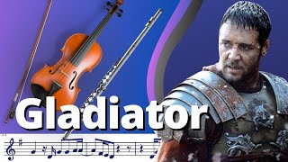 Gladiator (Now We Are Free) Playback + Partitura (Violino/Flauta)