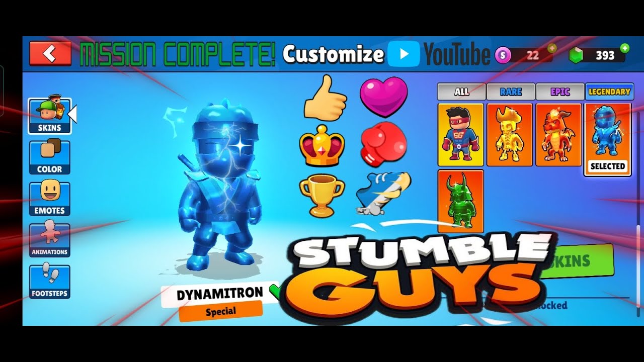 هاك STUMBLE GUYS 0.40 التحديث الجديد اسكنات+اموجي+رقصات مجاني YouTube