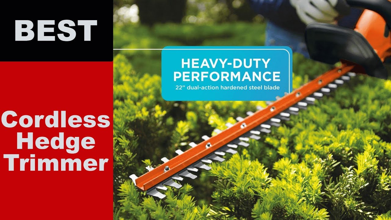 TOP 5: Best Cordless Hedge Trimmers 2022 review - YouTube