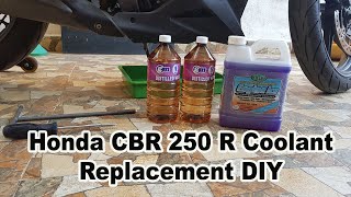 Honda CBR 250 R | Coolant Replacement | DIY | Tamil | Part-1