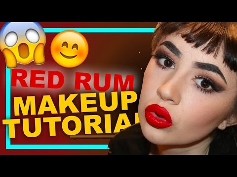 "RED RUM"LIPSTICK TUTORIAL | JEFFREE STAR | CAITO POTATOE