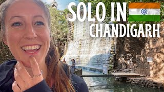 First Time in CHANDIGARH 🇮🇳 Solo India Travel Vlog: Sukhna Lake, Rock Garden, Sector 17, Elante Mall