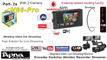 Video Hub V66 Pro video Live Streamer