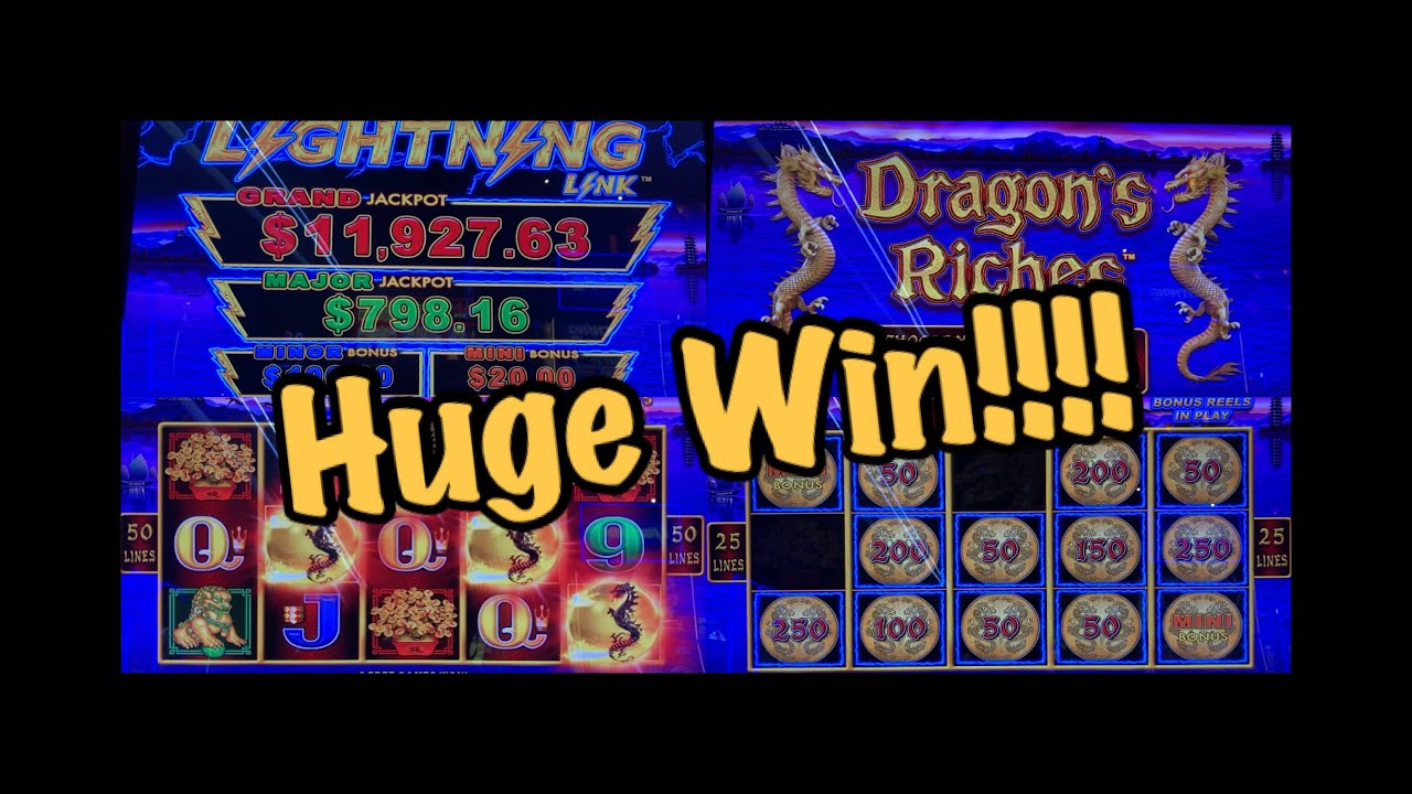 Lightning Link "Dragon Riches" Progressive Slot Machine. YouTube