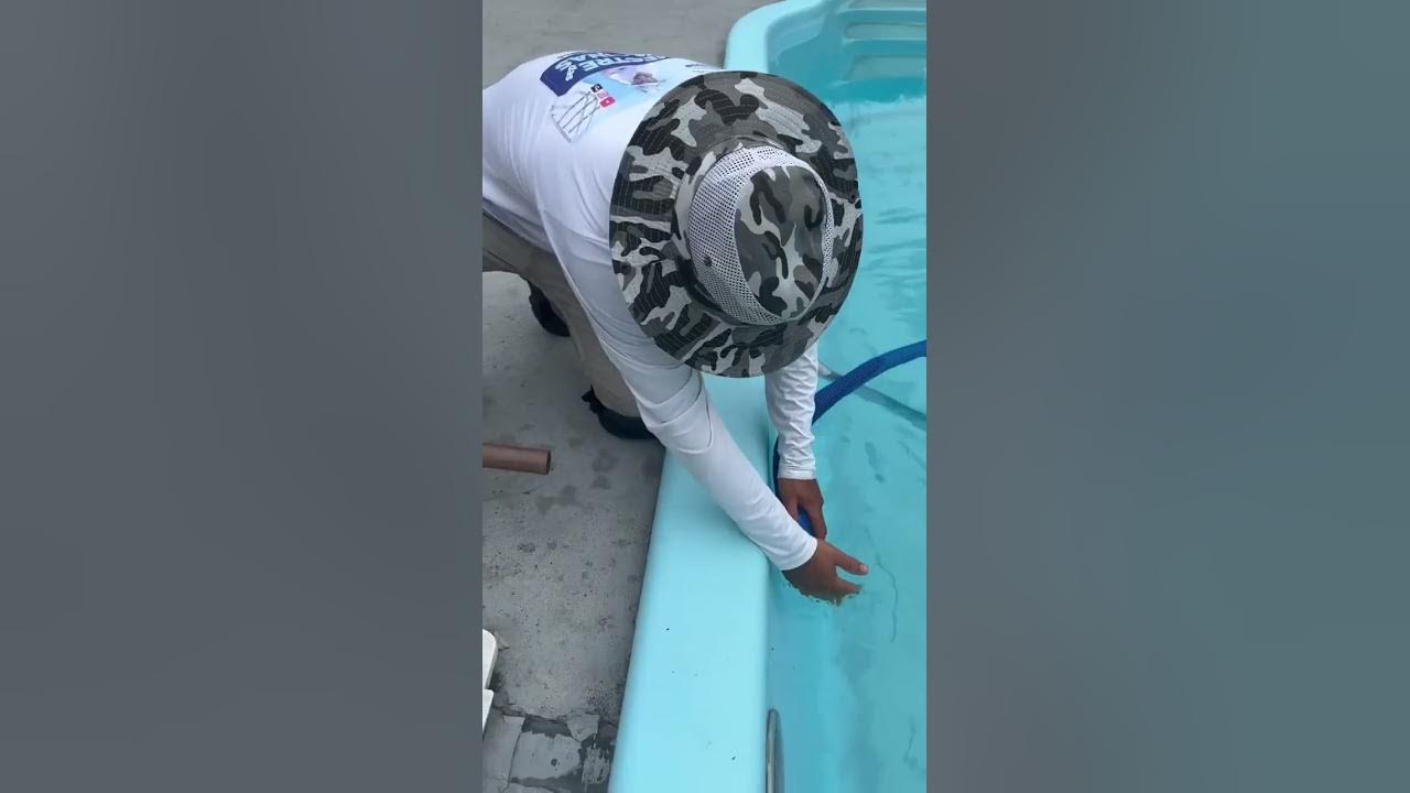 How to clean fiberglass pool? YouTube