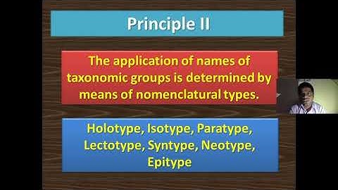 Principles of International Code of Botanical Nomenclature